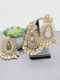 "Radiant Reverie: The Reverse Ad Tikka Earrings Set Ensemble"