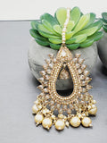 "Radiant Reverie: The Reverse Ad Tikka Earrings Set Ensemble"