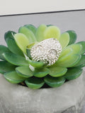 "Silver Splendor: An Exquisite Elegance Ring"