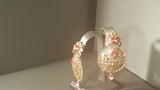 Tikka Earrings Set  Pink And Badge Color Jarkan (Stone)