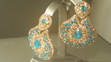 Lustrous Indian Bollywood Jadau Tikka Earrings set