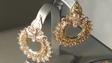 Elegant Bollywood Style Jewellery Chandbali Tikka Earrings Set