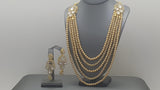 Elegant Indian Bollywood Jewellery Rani Har Necklace Set.