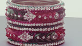 Exquisite Bollywood Party Wear Bangle (Kangan) Bracelets Set.