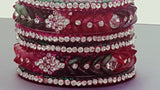 Exquisite Bollywood Party Wear Bangle (Kangan) Bracelets Set.