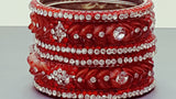 Durable Indian Bollywood  Party Wear Bangle (Kangan) Bracelets Set.