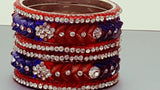Glamorous Bollywood style Bangle (Kangan) Bracelets Set.