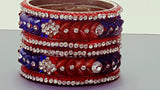 Beautiful Indian Bollywood style Bangle (Kangan) Bracelets Set.