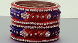 Beautiful Indian Bollywood style Bangle (Kangan) Bracelets Set.
