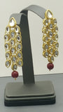 Indian Bollywood Party Wear Kundan Pearl Choker Necklace Set.