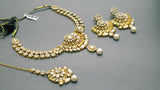 Beautiful New Indian Bollywood Jewelry Choker Necklace Set.