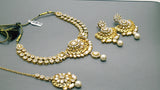 Beautiful New Indian Bollywood Jewelry Choker Necklace Set.