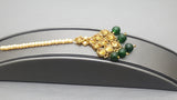 Indian Bollywood Style Kundan Green and Gold Choker necklace Set