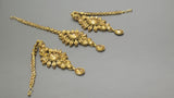 Very Trendy Indian Bollywood Jewellery Kundan Rhinestone Choker Necklace set.