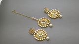 Stunning Indian Bollywood Jewellery Kundan Pearl Choker Necklace Set.