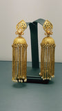Very Stylish Indian Bollywood Jewellery Studded Jhumka Bali Earring Set.