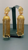 Very Stylish Indian Bollywood Jewellery Studded Jhumka Bali Earring Set.