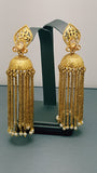 Very Stylish Indian Bollywood Jewellery Studded Jhumka Bali Earring Set.