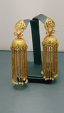 Very Stylish Indian Bollywood Jewellery Studded Jhumka Bali Earring Set.