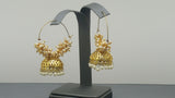 Very Beautiful Indian Bollywood Jewellery CZ Pearl Bali Earring Set