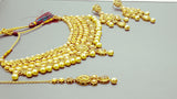 Exclusive Indian Bollywood Jewellery Kundan Pearl Choker Necklace Set.