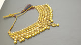 Exclusive Indian Bollywood Jewellery Kundan Pearl Choker Necklace Set.