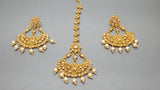 Latest Indian Bollywood Party Wear Chandbali Tikka Earring Set