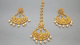 Latest Indian Bollywood Party Wear Chandbali Tikka Earring Set