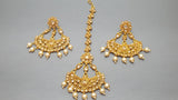 Latest Indian Bollywood Party Wear Chandbali Tikka Earring Set