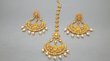Latest Indian Bollywood Party Wear Chandbali Tikka Earring Set