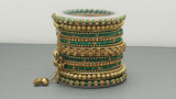 Party wear Indian Bollywood Silk Thread Custom Made Full  Bangles Set