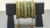 Party wear Indian Bollywood Silk Thread Custom Made Full  Bangles Set