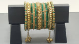 Party wear Indian Bollywood Silk Thread Custom Made Full  Bangles Set