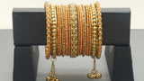 Indian Beautiful Bollywood Style Silk Thread Custom Made Full Bangles Set