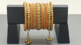 Indian Beautiful Bollywood Style Silk Thread Custom Made Full Bangles Set