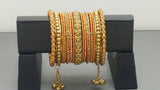 Indian Beautiful Bollywood Style Silk Thread Custom Made Full Bangles Set
