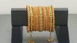 Indian Beautiful Bollywood Style Silk Thread Custom Made Full Bangles Set