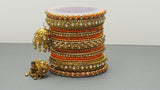 Latest Collection In Indian Bollywood Silk Thread Full Bangles Set