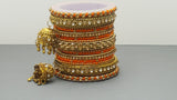Latest Collection In Indian Bollywood Silk Thread Full Bangles Set