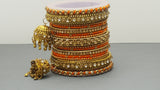 Latest Collection In Indian Bollywood Silk Thread Full Bangles Set