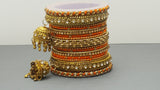 Latest Collection In Indian Bollywood Silk Thread Full Bangles Set