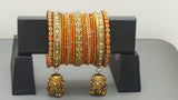 Latest Collection In Indian Bollywood Silk Thread Full Bangles Set