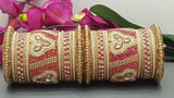 Designer Indian Bridal Wedding Bangles Jewellery 2 Sets Kangan Full Bangles Set