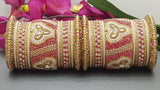 Designer Indian Bridal Wedding Bangles Jewellery 2 Sets Kangan Full Bangles Set