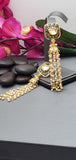 Exquisite Design Indian Bollywood Kundan Polki Earrings Set.