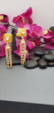 Exquisite Design Indian Bollywood Kundan Polki Earrings Set.