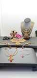 Beautiful Indian High quality Ruby Kundan Bridal Necklace Full Jewellery Set