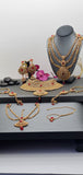 Beautiful Indian High quality Ruby Kundan Bridal Necklace Full Jewellery Set