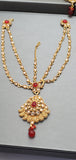 Beautiful Indian High quality Ruby Kundan Bridal Necklace Full Jewellery Set