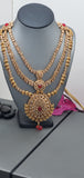 Beautiful Indian High quality Ruby Kundan Bridal Necklace Full Jewellery Set